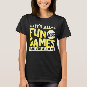 Doof schreeuwt niet tegen me t-shirt