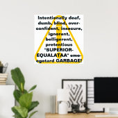 Doof, stom, blind met opzet... poster (Thuiskantoor)