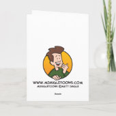 Doof-vriendschappelijke Carolers Feestdagen Kaart (Achterkant)