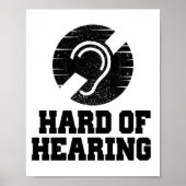 Doofheid en hardhorend symbool poster (Voorkant)