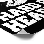 Doofheid en hardhorend symbool poster (Hoek)