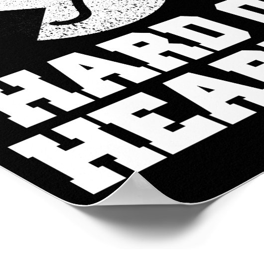 Doofheid en hardhorend symbool poster (Hoek)