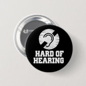 Doofheid en hardhorend symbool ronde button 5,7 cm (Voorkant /achterkant)