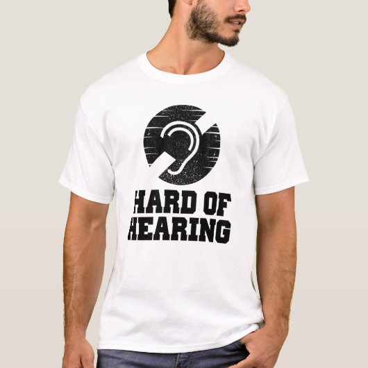 Doofheid en hardhorend symbool t-shirt (Voorkant)