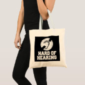 Doofheid en hardhorend symbool tote bag (Voorkant (product))