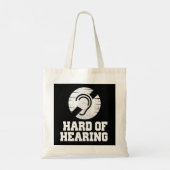 Doofheid en hardhorend symbool tote bag (Achterkant)