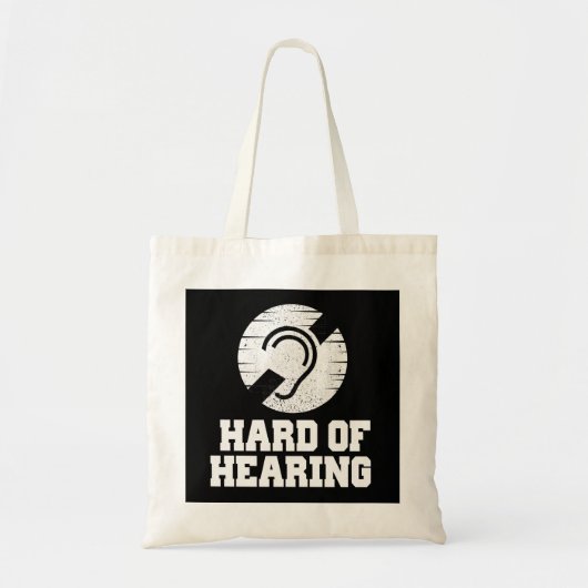 Doofheid en hardhorend symbool tote bag (Voorkant)