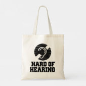 Doofheid en hardhorend symbool tote bag (Achterkant)