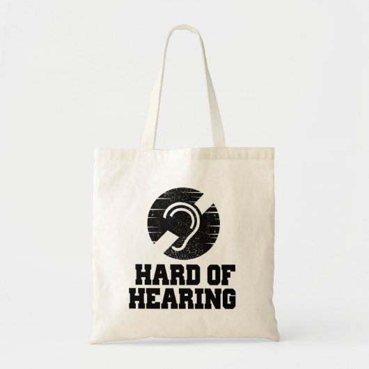Doofheid en hardhorend symbool tote bag (Voorkant)