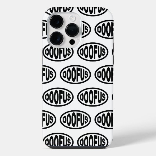 DOOFUS iPhone HOESJE (Achterkant)