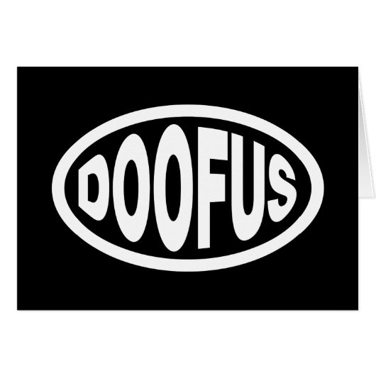 DOOFUS KAART (Voorkant Horizontaal)