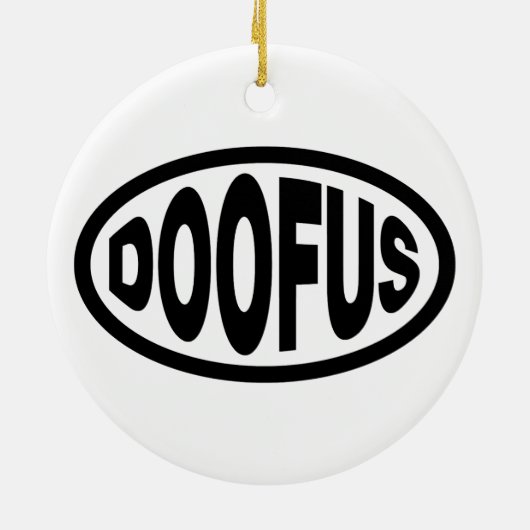 DOOFUS KERAMISCH ORNAMENT (Achterkant)