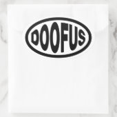 DOOFUS OVALE STICKER (Tas)