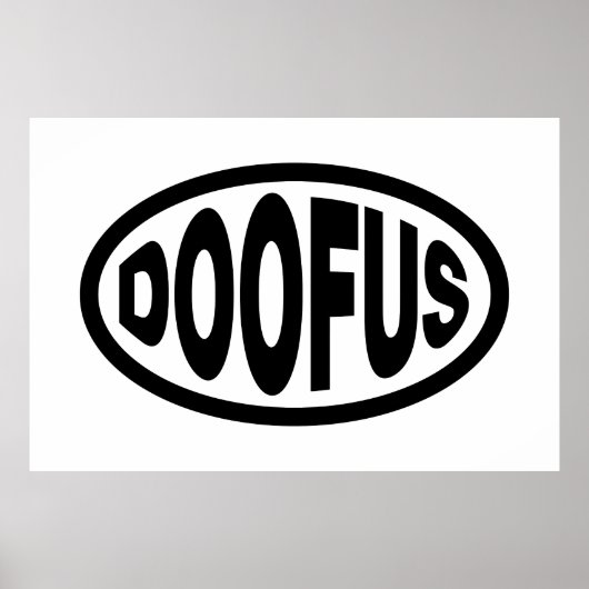 DOOFUS POSTER (Voorkant)