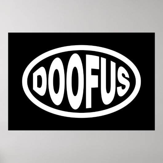 DOOFUS POSTER (Voorkant)