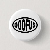 DOOFUS RONDE BUTTON 3,2 CM (Voorkant)