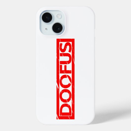 Doofus Stamp Case-Mate iPhone Case (Achterkant)