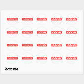Doofus Stamp Ronde Sticker (Vel)