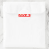 Doofus Stamp Ronde Sticker (Tas)