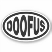 DOOFUS STICKER (Voorkant)