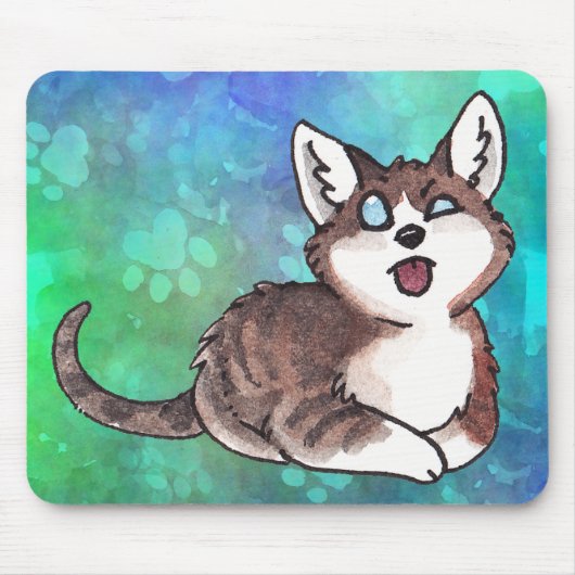 Doofy Cat Mousepad Muismat (Voorkant)