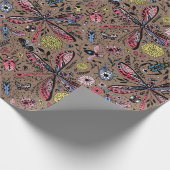 Doogavebeestjes op mochasbruin cadeaupapier (Hoek)