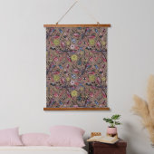 Doogavebeestjes op mochasbruin hangend wandkleed (Slaapkamer)