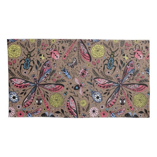 Doogavebeestjes op mochasbruin kussensloop (Achterkant-Rechts)