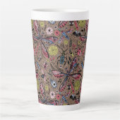 Doogavebeestjes op mochasbruin latte mok (Voorkant)