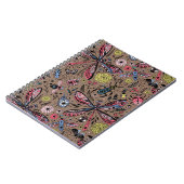 Doogavebeestjes op mochasbruin notitieboek (Linkerzijde)