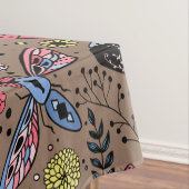 Doogavebeestjes op mochasbruin tafelkleed (Voorbeeld)