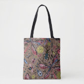 Doogavebeestjes op mochasbruin tote bag (Voorkant)