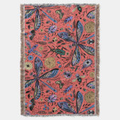 Doogaveinsecten op koraalrood deken (Voorkant Verticaal)