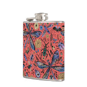 Doogaveinsecten op koraalrood heupfles (Links)