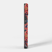 Doogaveinsecten op koraalrood iPhone hoesje (Rechterkant)