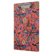 Doogaveinsecten op koraalrood klembord (Links)