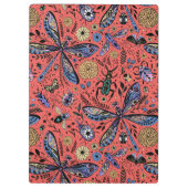 Doogaveinsecten op koraalrood klembord (Achterkant)