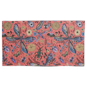 Doogaveinsecten op koraalrood kussensloop (Voorkant-Links)