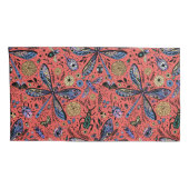 Doogaveinsecten op koraalrood kussensloop (Achterkant-Rechts)