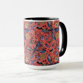 Doogaveinsecten op koraalrood mok (Voorkant rechts)