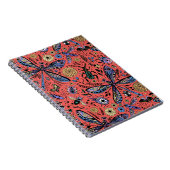 Doogaveinsecten op koraalrood notitieboek (Rechterzijde)