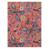 Doogaveinsecten op koraalrood tafelkleed (Voorkant)