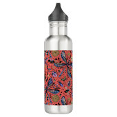 Doogaveinsecten op koraalrood waterfles  (Links)