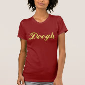 Doogh Iraanse drink Golden Text T-shirt (Voorkant)