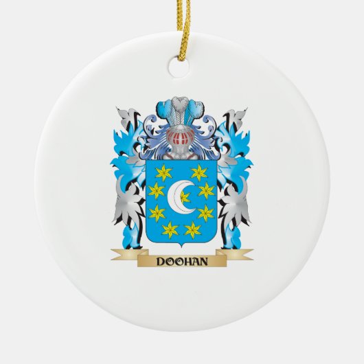 Doohan Coat of Arms - Familiekust Keramisch Ornament (Voorkant)