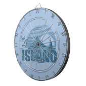 Dookie Island - Blue Dartbord (Voorkant Rechts)