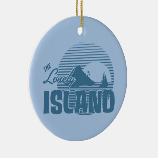 Dookie Island - Blue Keramisch Ornament (Rechts)