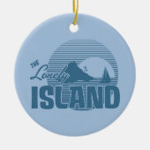 Dookie Island - Blue Keramisch Ornament (Voorkant)