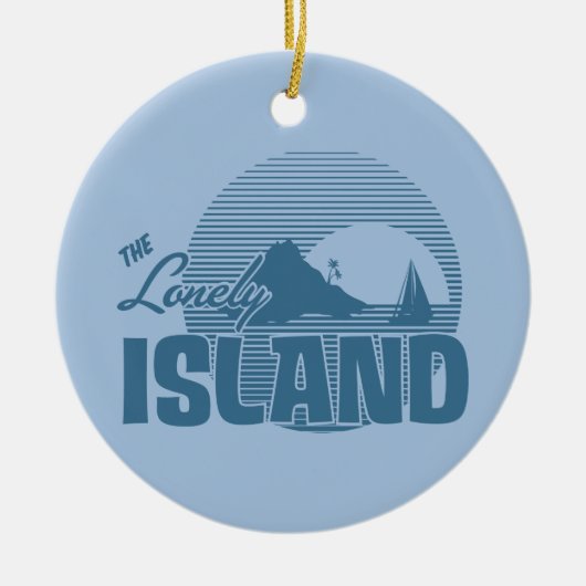 Dookie Island - Blue Keramisch Ornament (Voorkant)