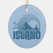 Dookie Island - Blue Keramisch Ornament (Links)